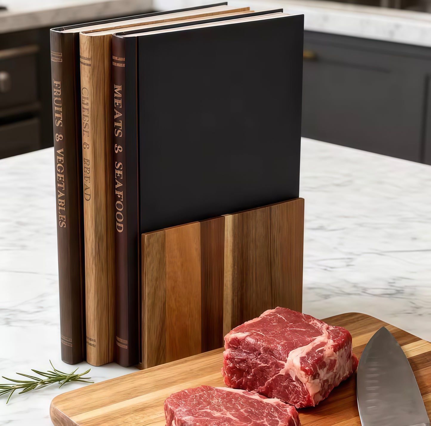 Handmade Book Kitchen Board Set